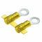 Panduit Ring Terminal, 3/8 in Stud Size, 10 AWG, 600 V, Nylon Insulated, Yellow, 2000 PK PNF10-38R-2K - alternate 2